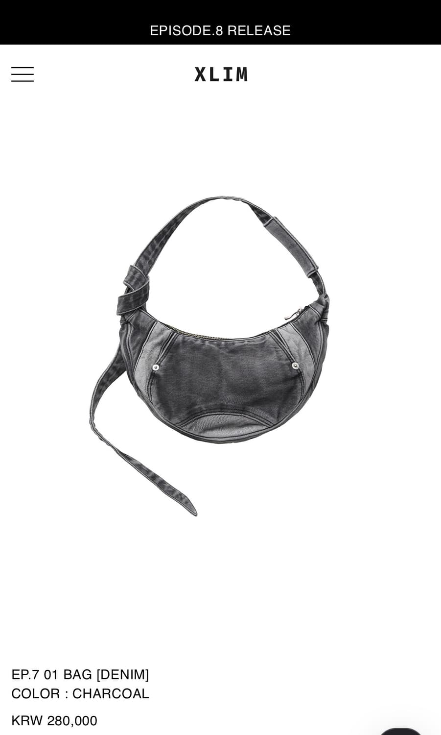 Xlim EP.7 01 BAG [DENIM] 상품이미지1