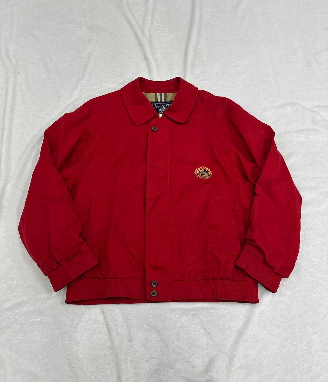 (S)90s 버버리 USA 크레스트 로고 빈티지 블루종 상품이미지1