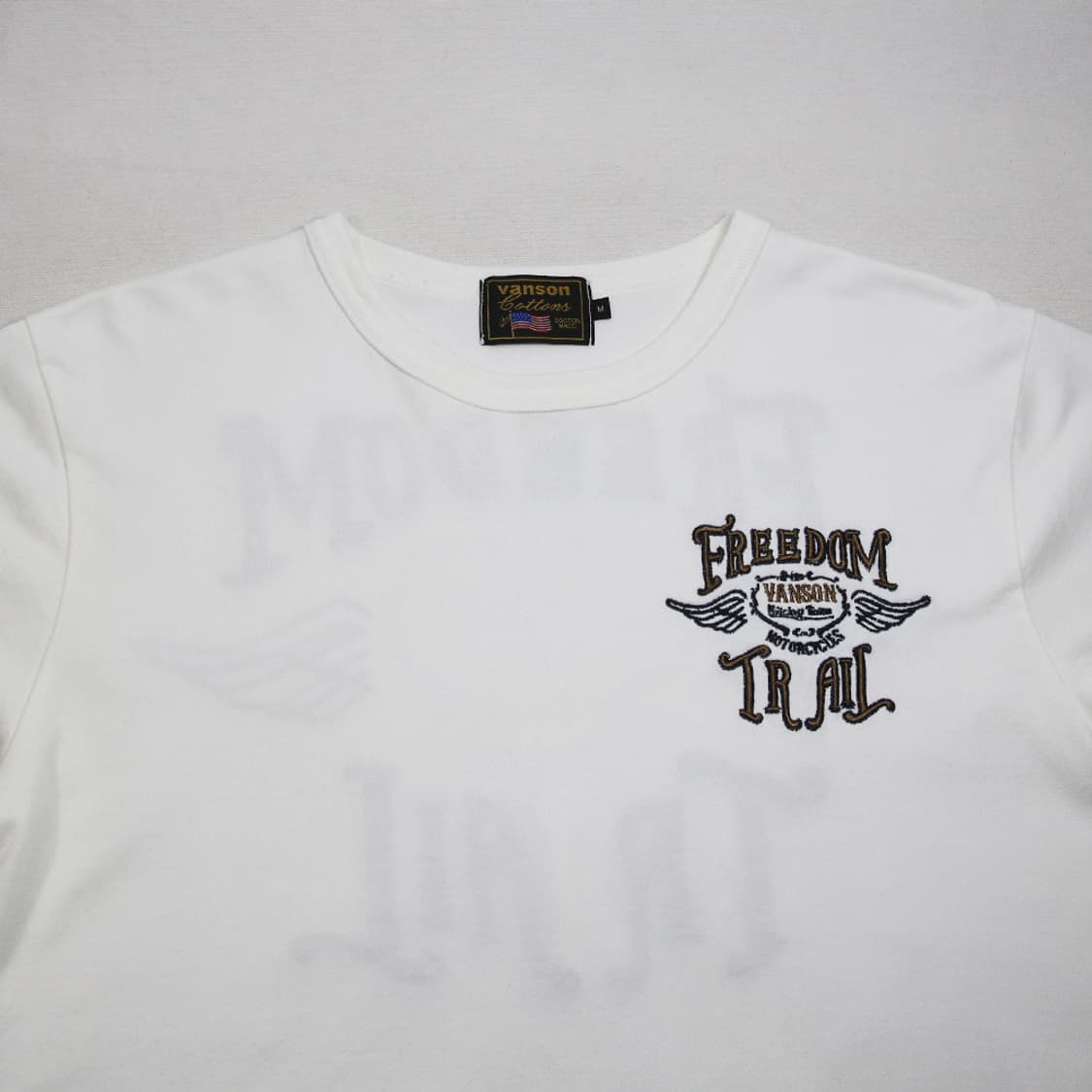 (착용컷) vanson 자수 롱 슬리브 (남성용 M) 상품이미지4