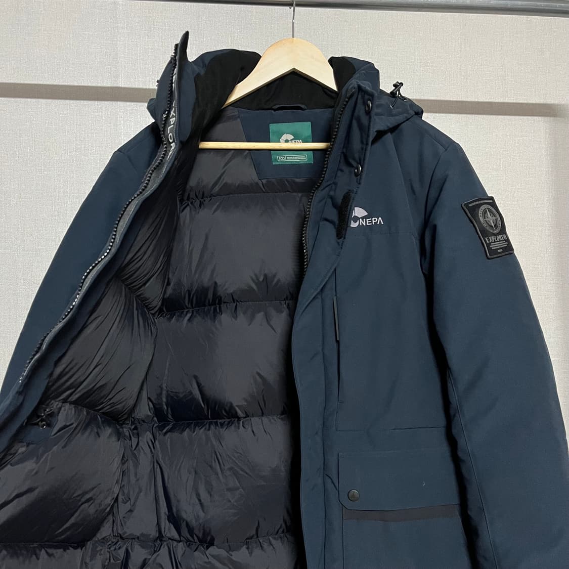 네파 네이비 패딩 점퍼 100 (택o 새상품) 상품이미지9