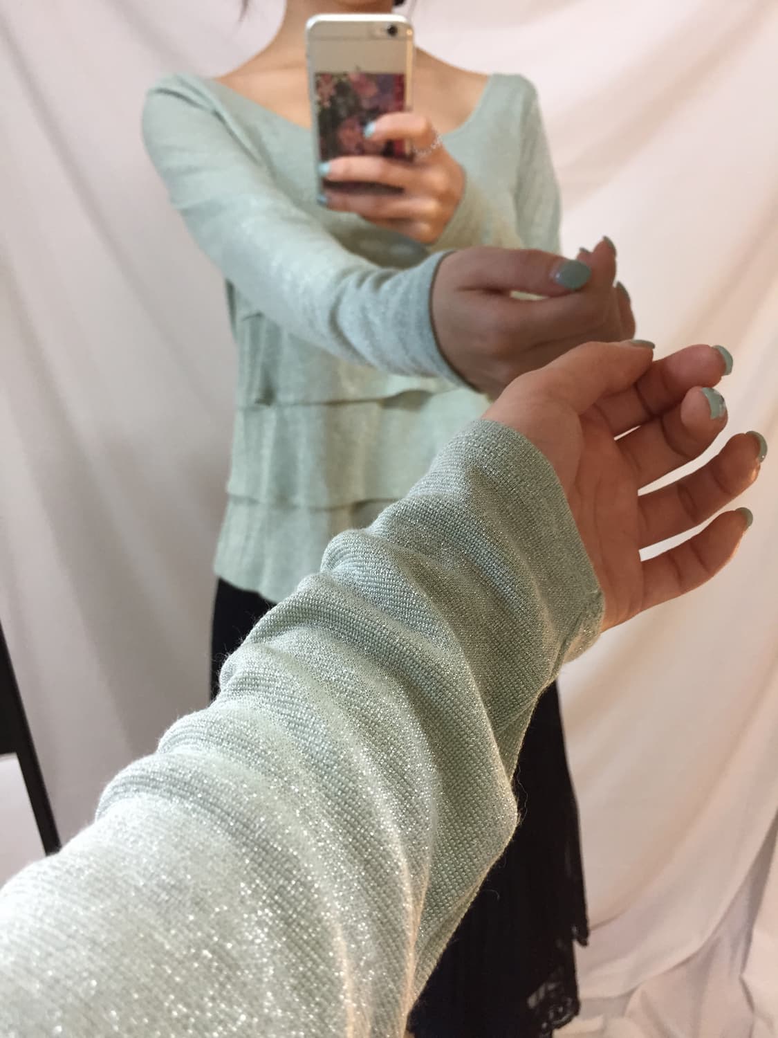 반짝이 블라우스 탑 상품이미지4