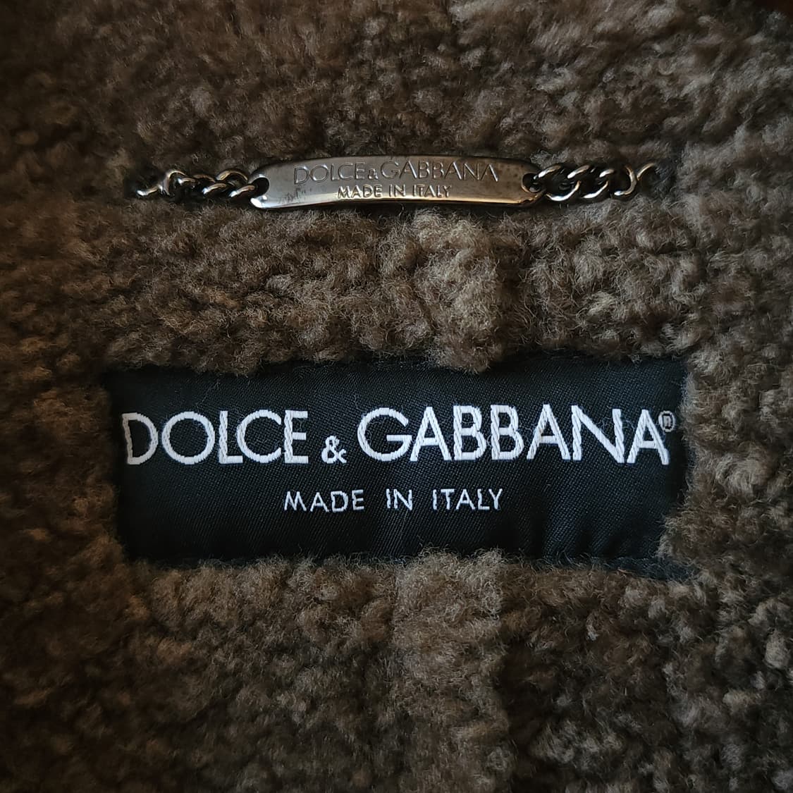 00년대 돌체앤가바나 나폴레옹 더블 브레스티드 쉐어링 레더자켓 48 상품이미지7