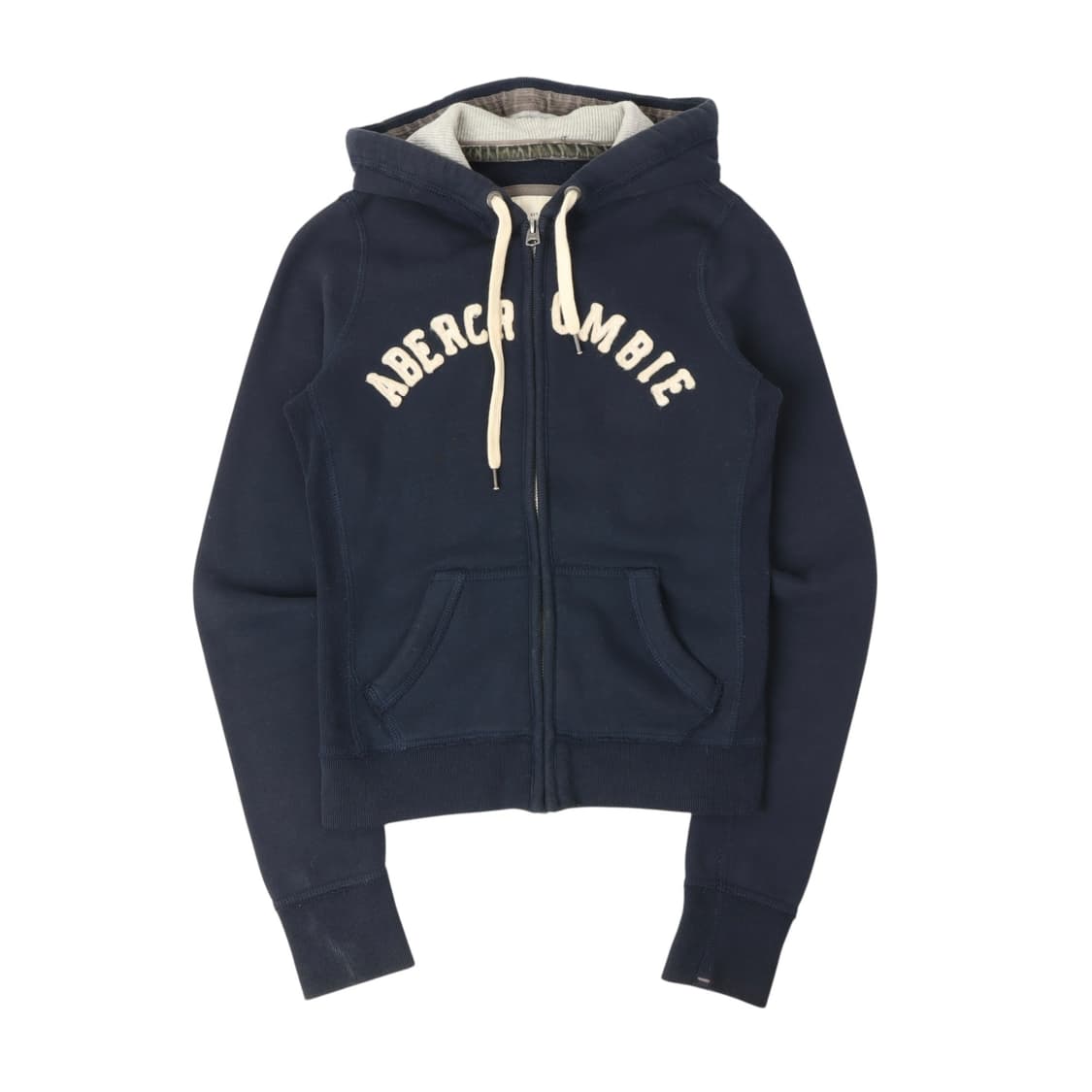 아베크롬비 네이비 아치로고 후드집업 상품이미지1