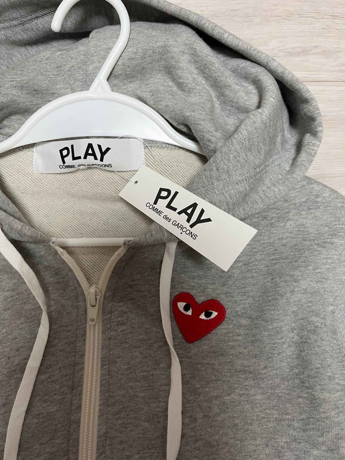 꼼데가르송 후드집업 그레이s 상품이미지1