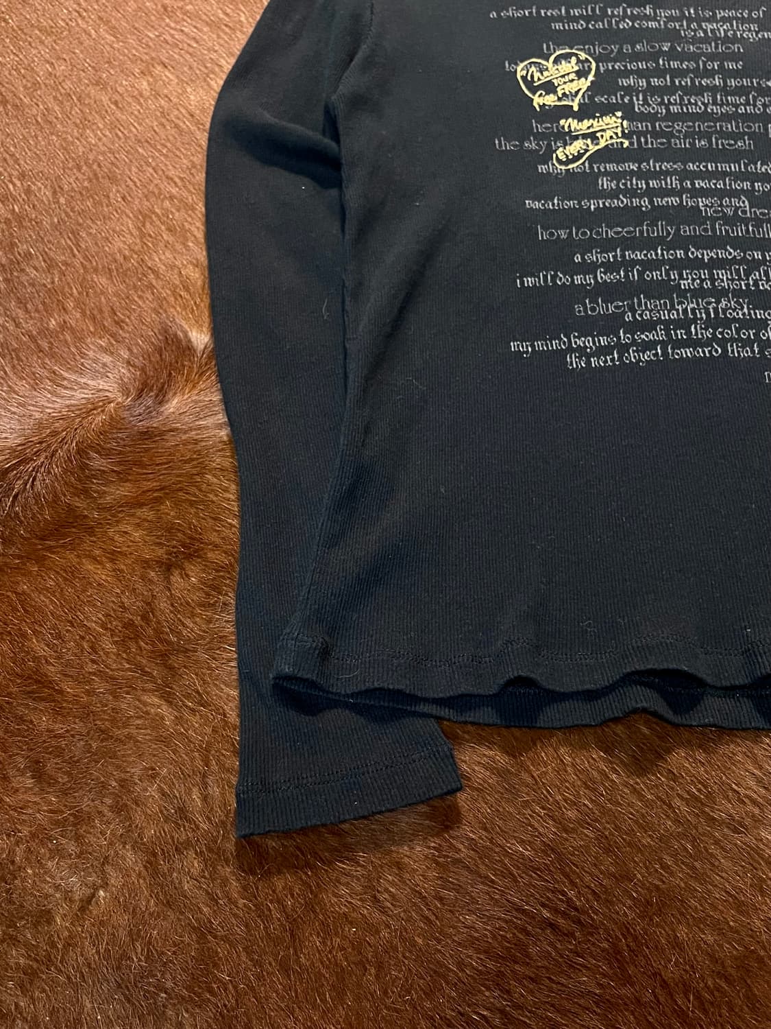 빈티지 프린팅 브이넥 롱슬리브 상품이미지7