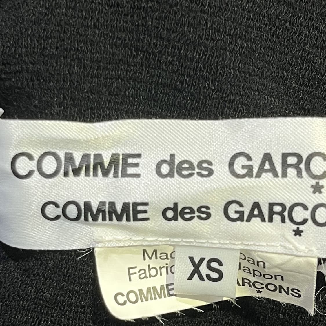 comme des garcons 비대칭 드레이프 가디건 블랙 상품이미지5