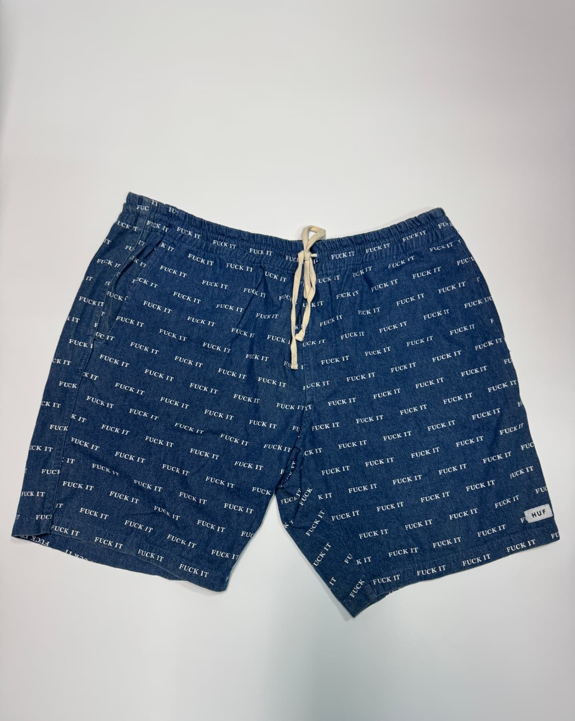 허프 HUF Fuck it 프린팅 밴딩 반바지 2XL 상품이미지1