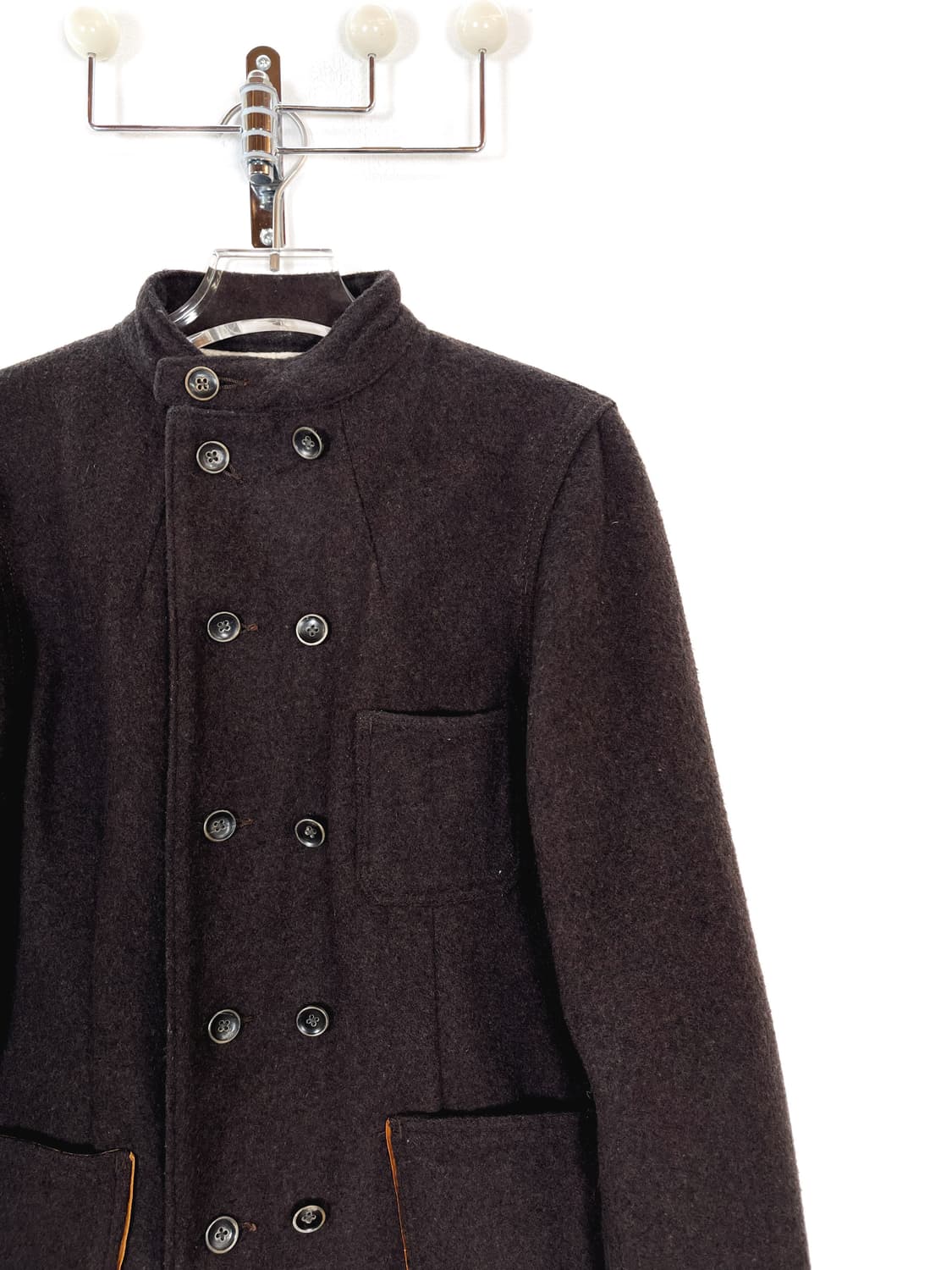 캐피탈 더블 브레스트 브라운 울 자켓 상품이미지3