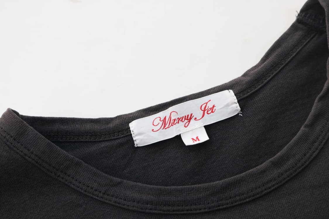 Marvy Jet 마비제트 빈티지 워너비 그래픽 블랙 반팔 티셔츠 (M) 상품이미지5