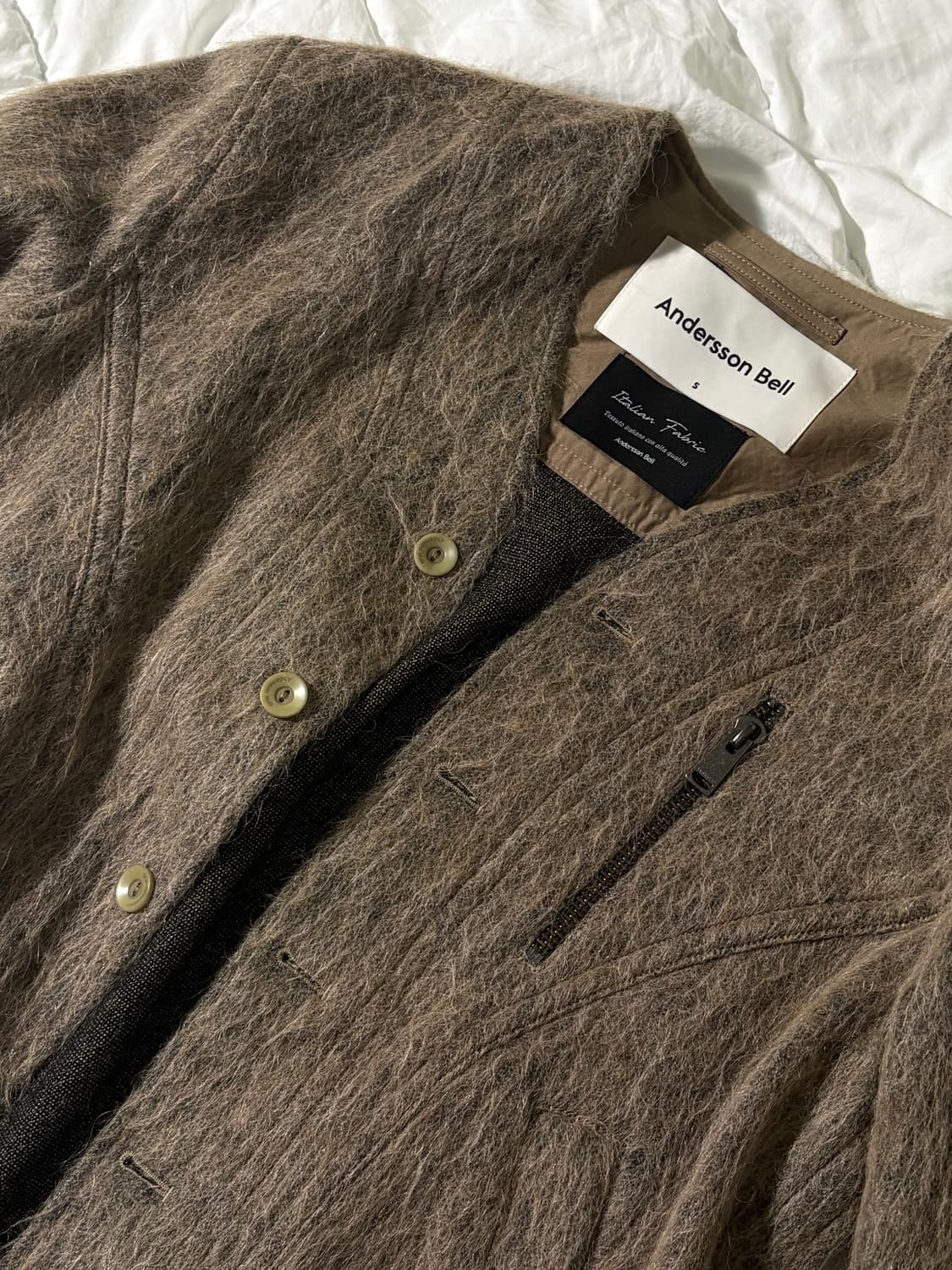 [S] 앤더슨벨 노마드 샤기 알파카 자켓 상품이미지3