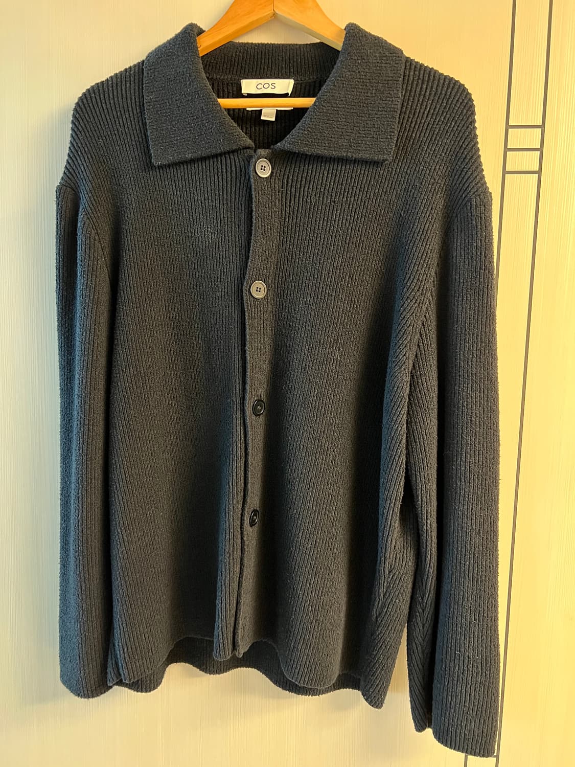 COS 카라 니트가디건 XL 상품이미지1