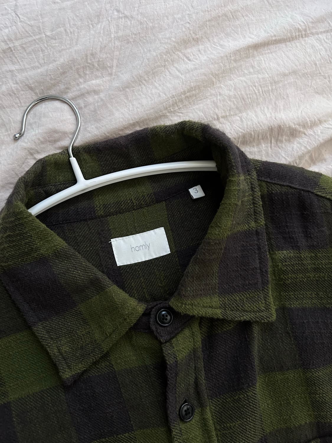 홈리 체크 셔츠 homly checked, green 상품이미지2