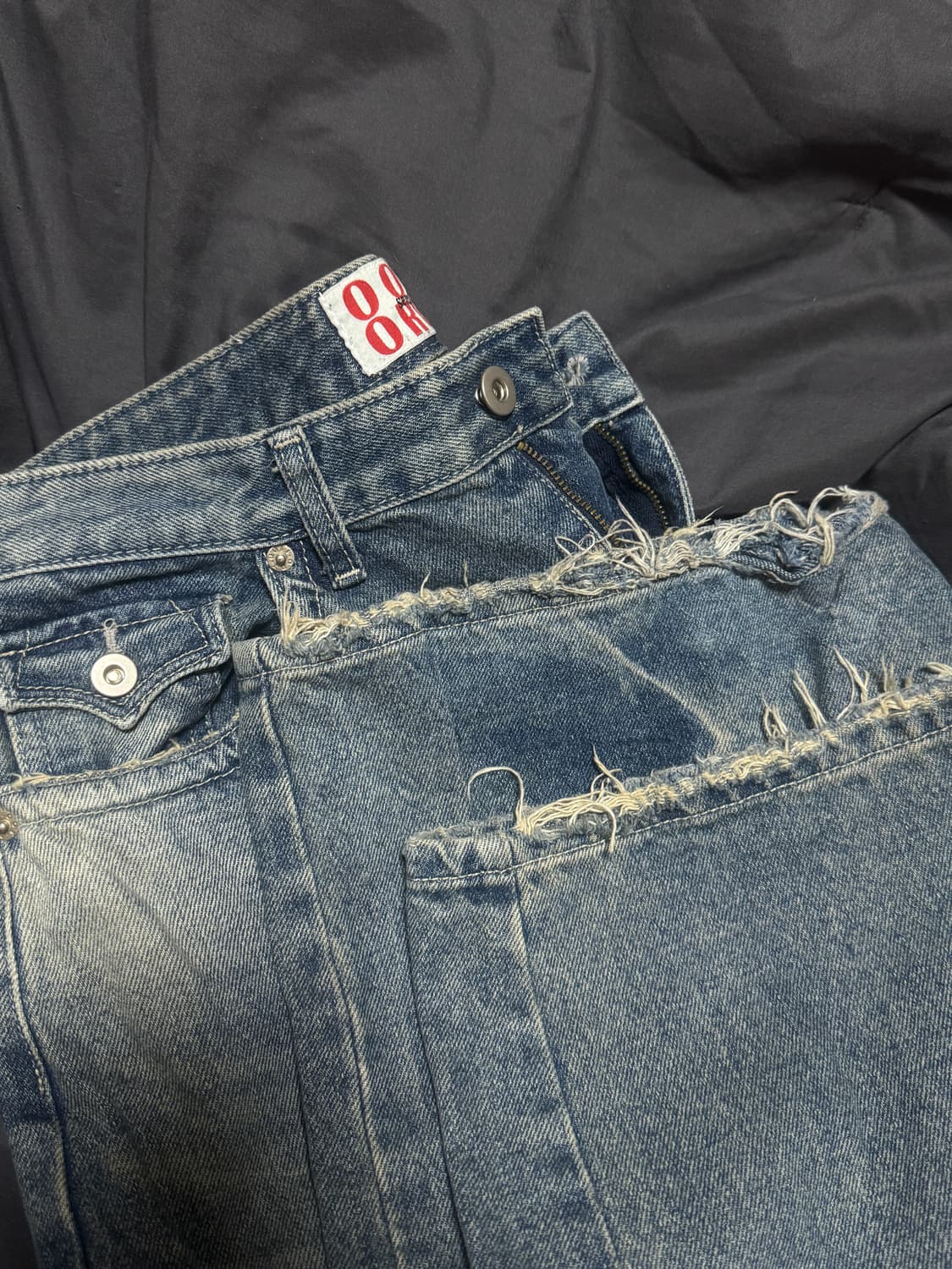 ootj 빈티지 중청 와이드 팬츠 L (카리나팬츠) 상품이미지2