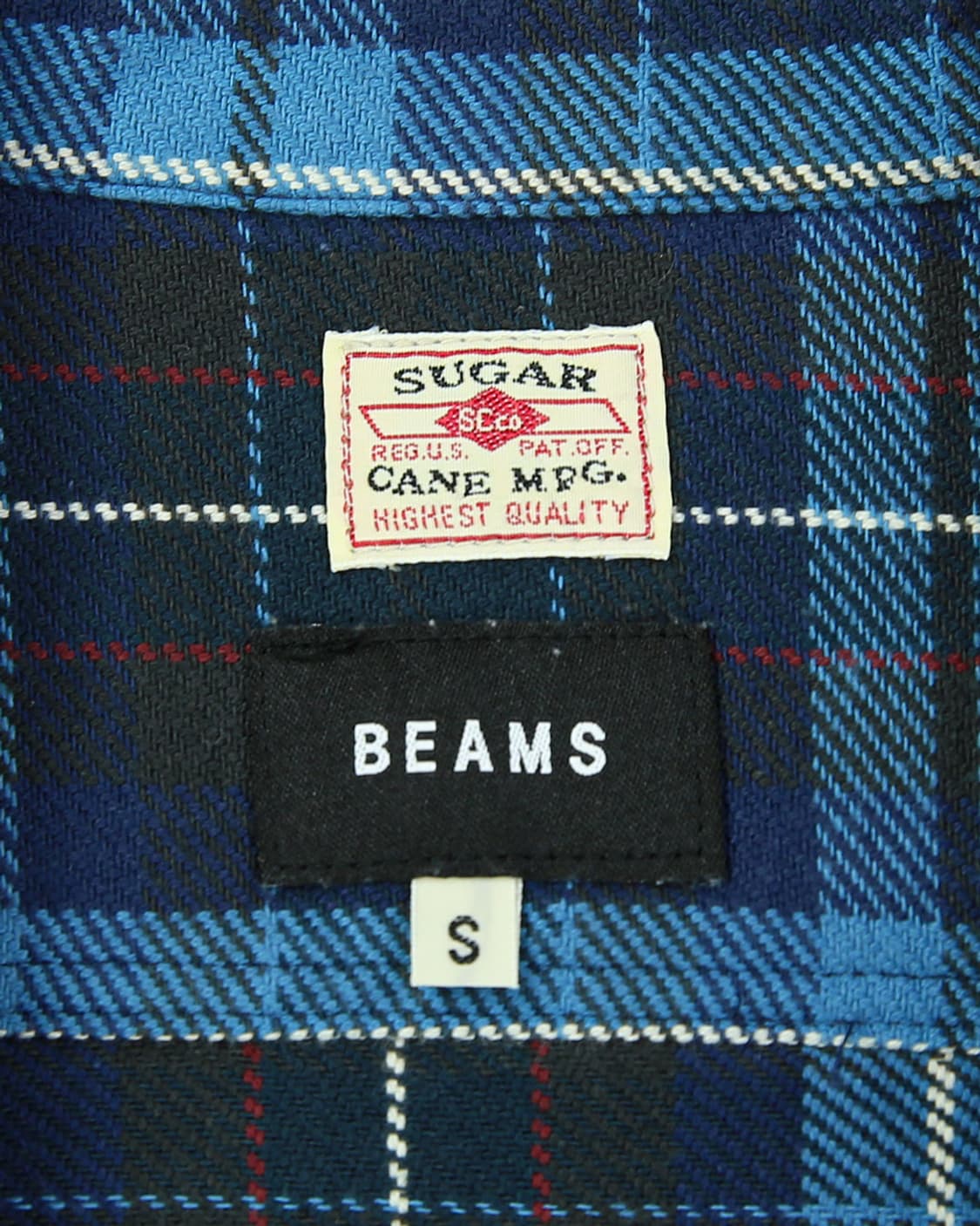 BEAMS × Sugar Cane Check Flannel Shirt 상품이미지8