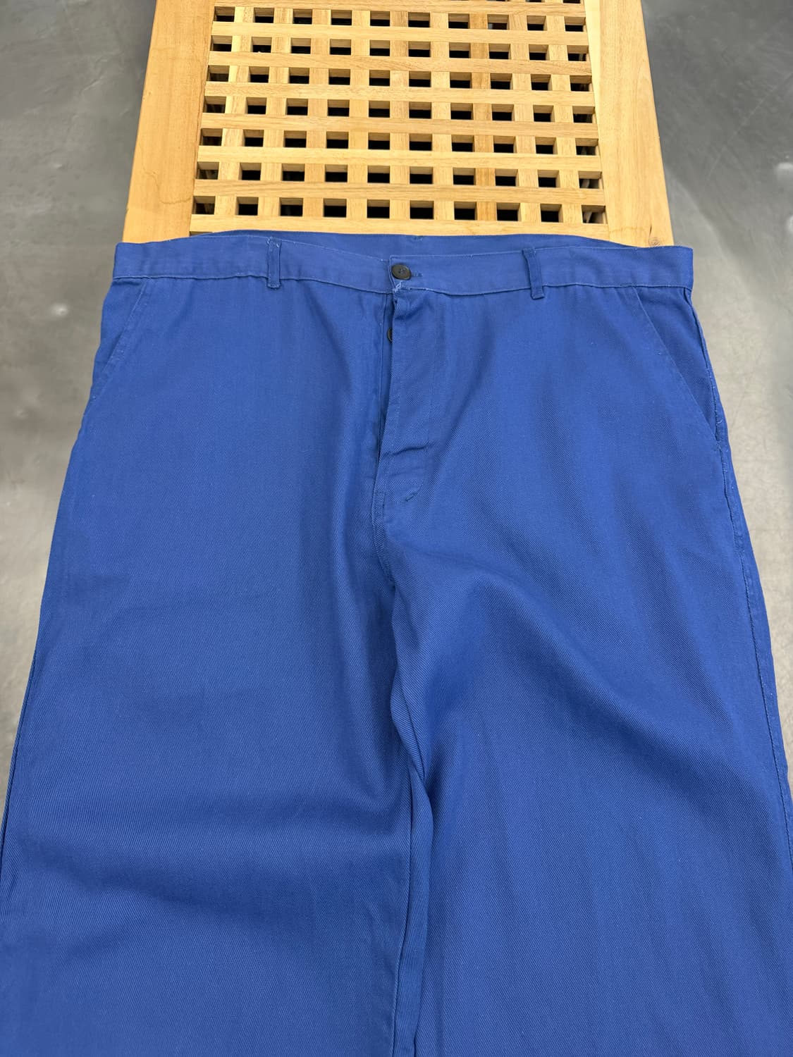 1990s EUROPEAN WASHED BLUE 프렌치워크팬츠 상품이미지3