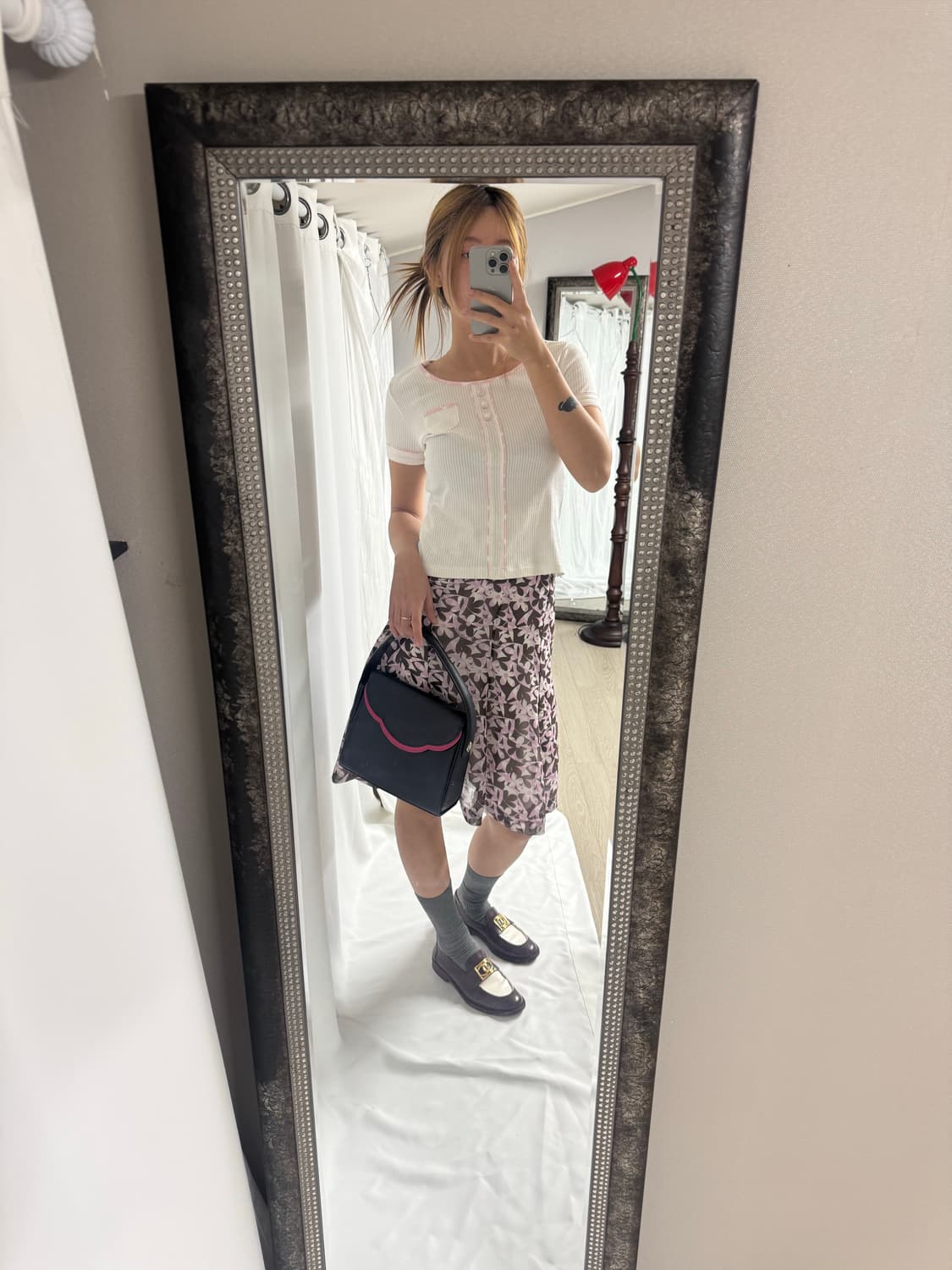 Courreges floral skirt 상품이미지3