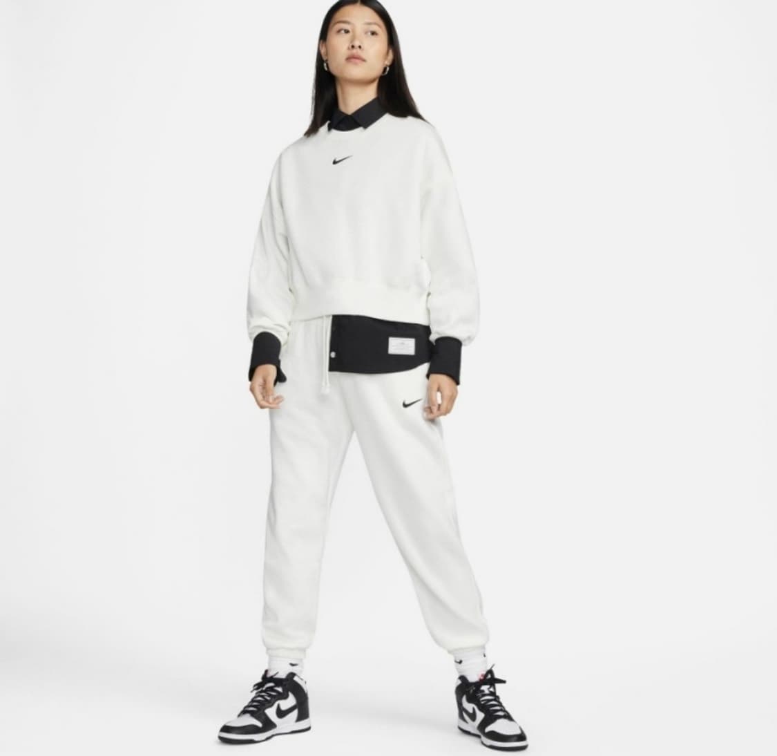 나이키 피닉스 하이웨스트 스웻 조거 팬츠 화이트 상품이미지10