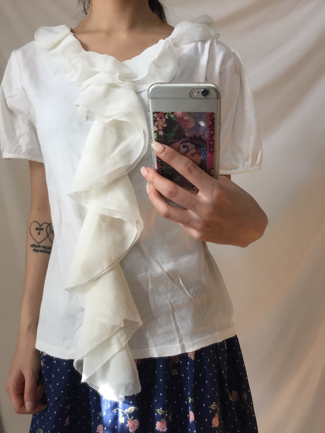 프릴 코튼 탑 상품이미지5