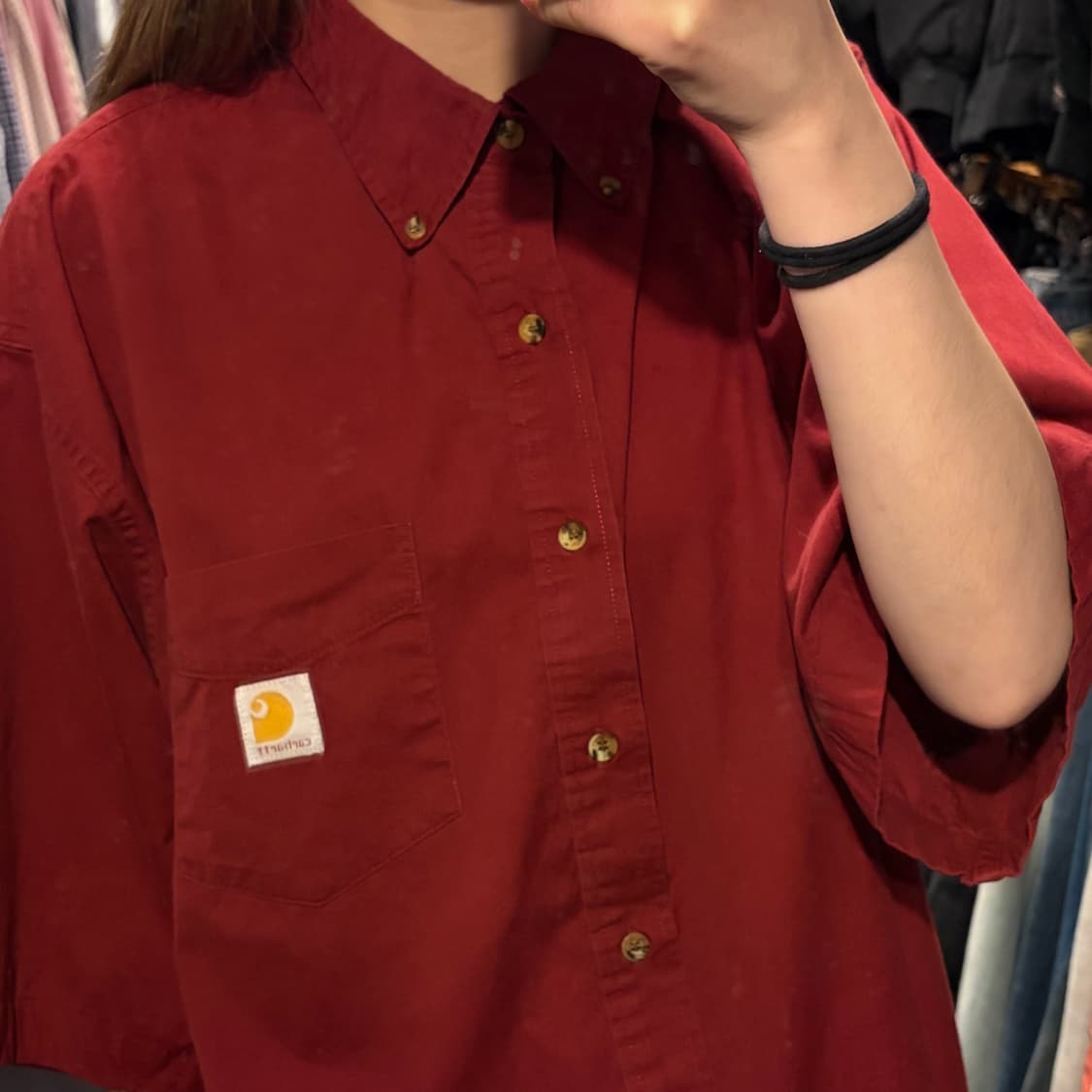 [IM] Carhartt 칼하트 반팔 셔츠 레드 상품이미지3