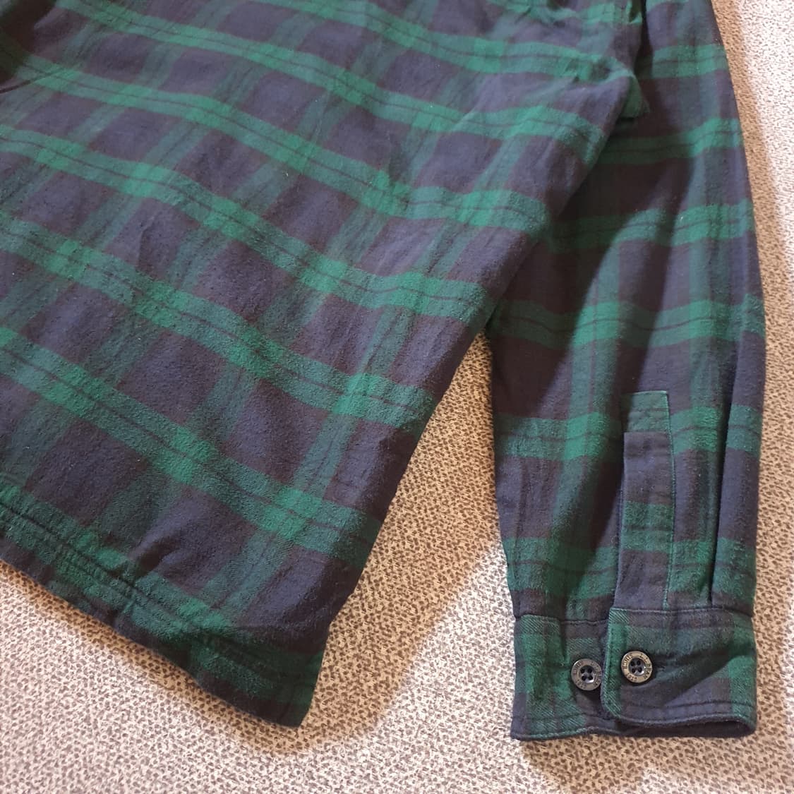 90s엘엘빈 플리스 안감 플란넬 셔츠 자켓 no.55 상품이미지8