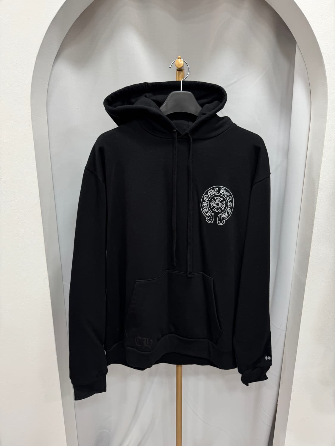 크롬하츠 실버 글리터 후드티 L  상품이미지2