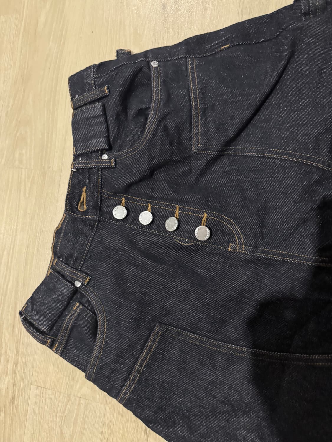 [M] Steepc lazy indigo denim shorts 상품이미지3