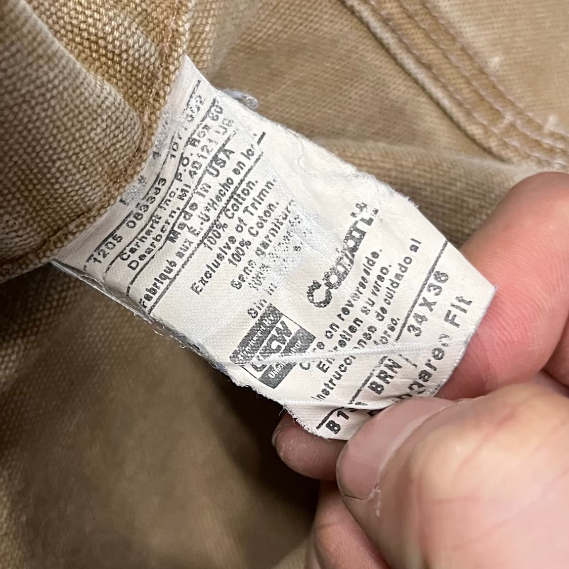 Carhartt 데미지 더블니 팬츠 (33“) 상품이미지8