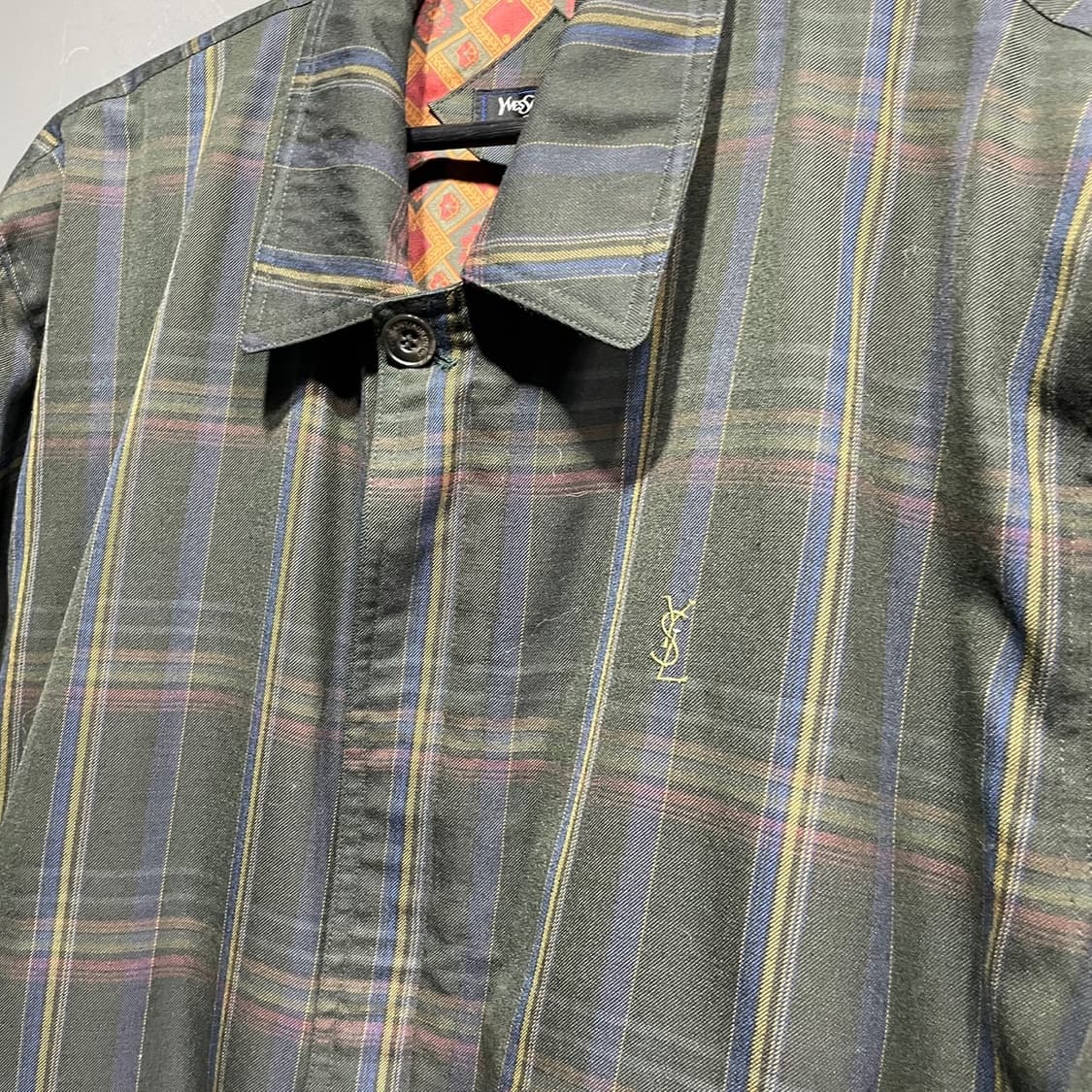 입생로랑 아카이브 체크 스윙자켓 상품이미지4