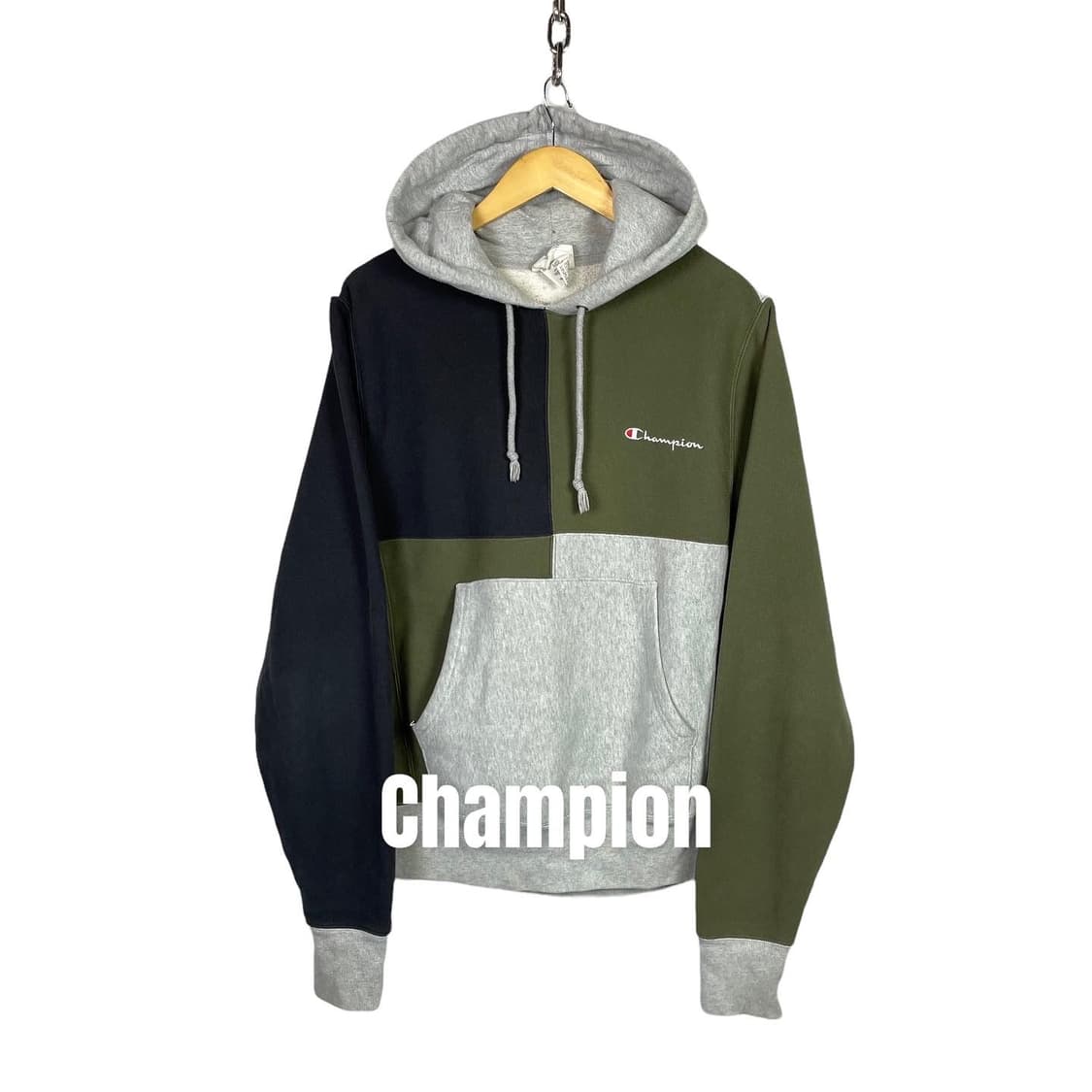 챔피온 리버스위브 패턴 후드티 상품이미지1