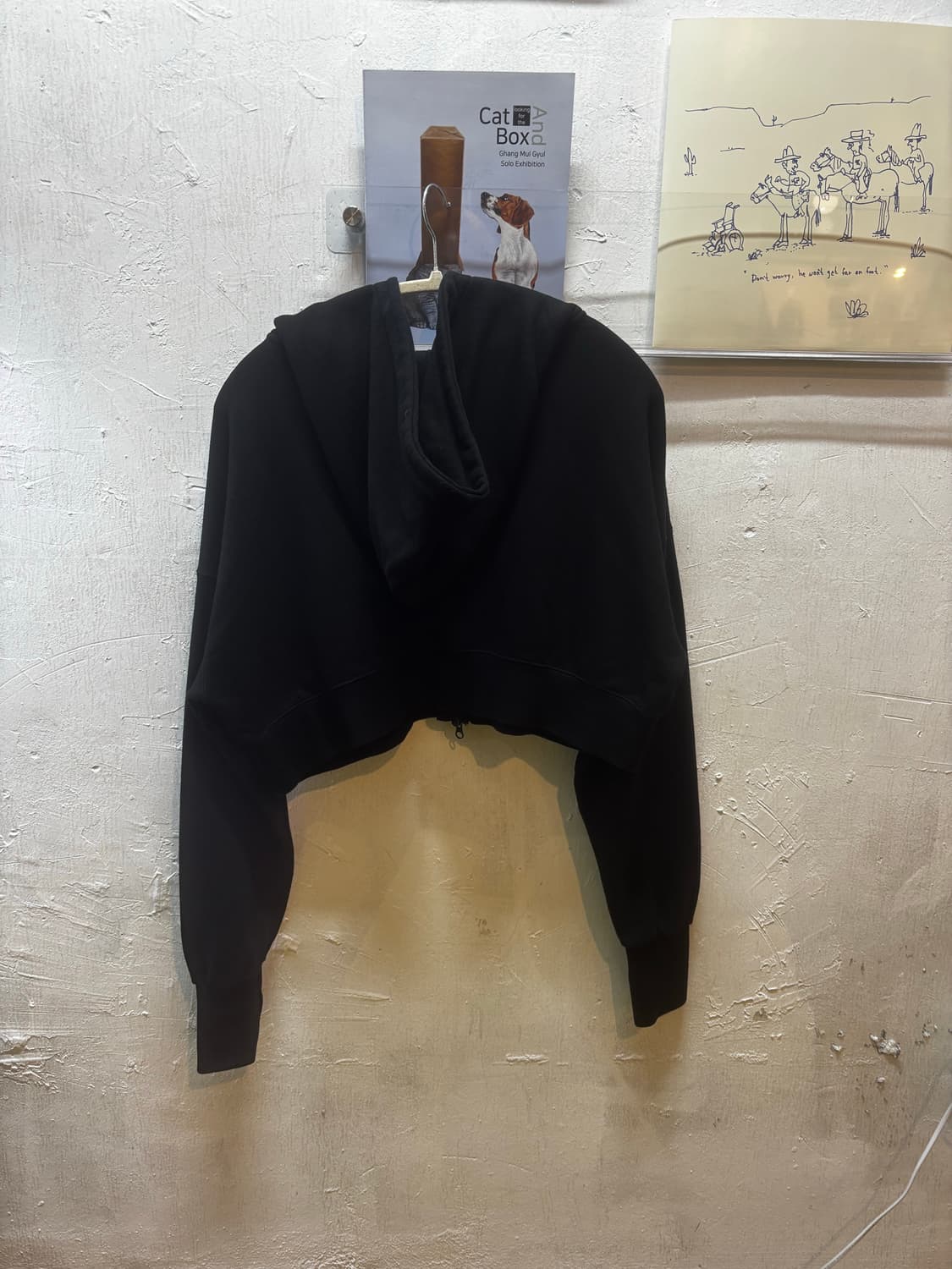 러브이즈트루 투웨이 크롭 후드 집업 상품이미지2