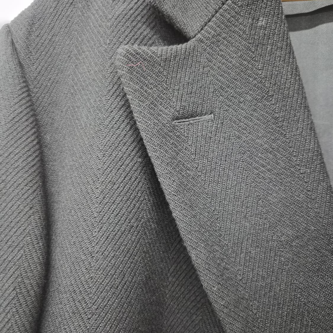 아르마니 블랙 더블 롱코트 남여공용 L 상품이미지3