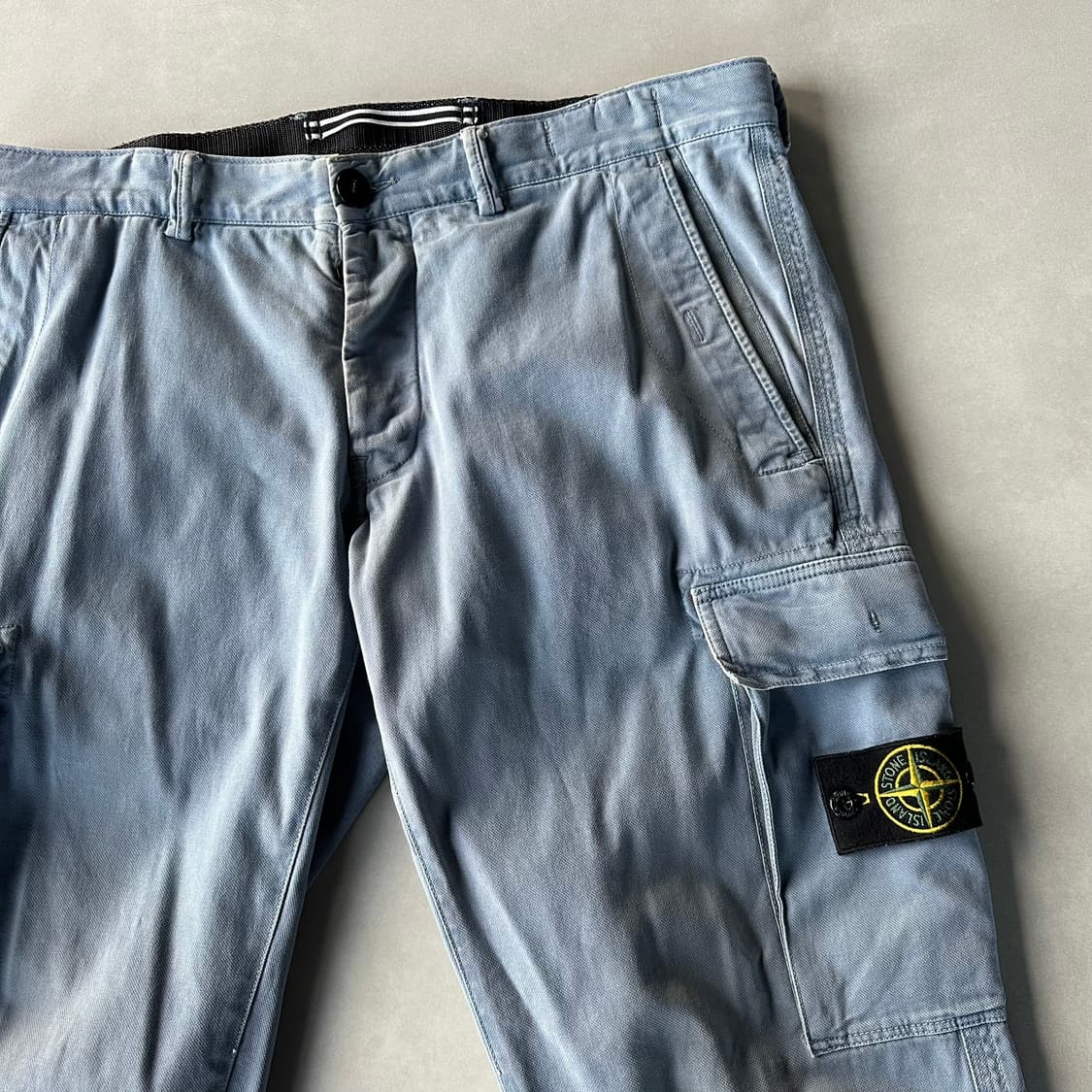 [34인치]스톤아일랜드 선페이드 와펜 카고 팬츠 상품이미지4