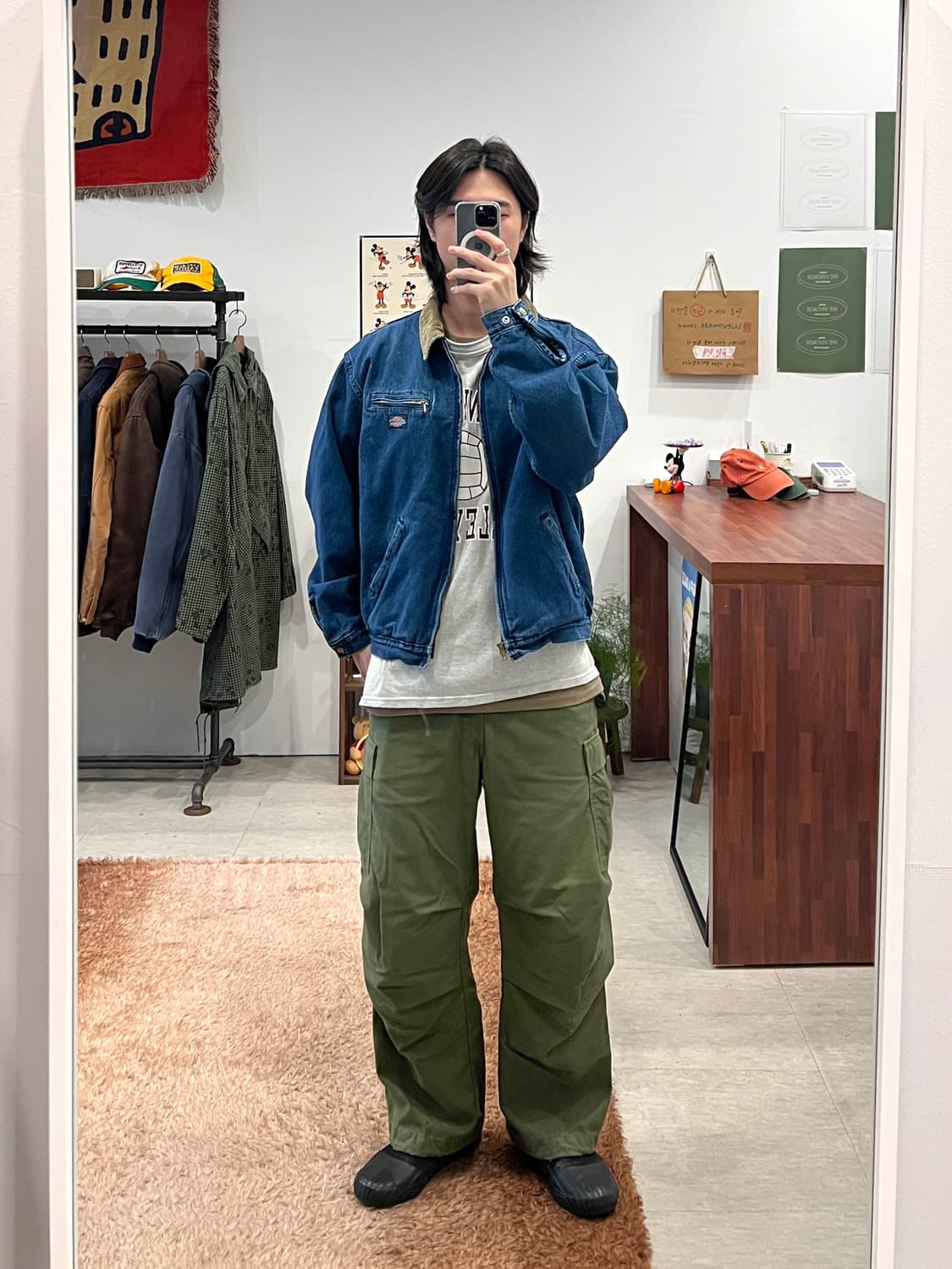 90s Dickies 디키즈 디트로이트 데님 워크 자켓 상품이미지3