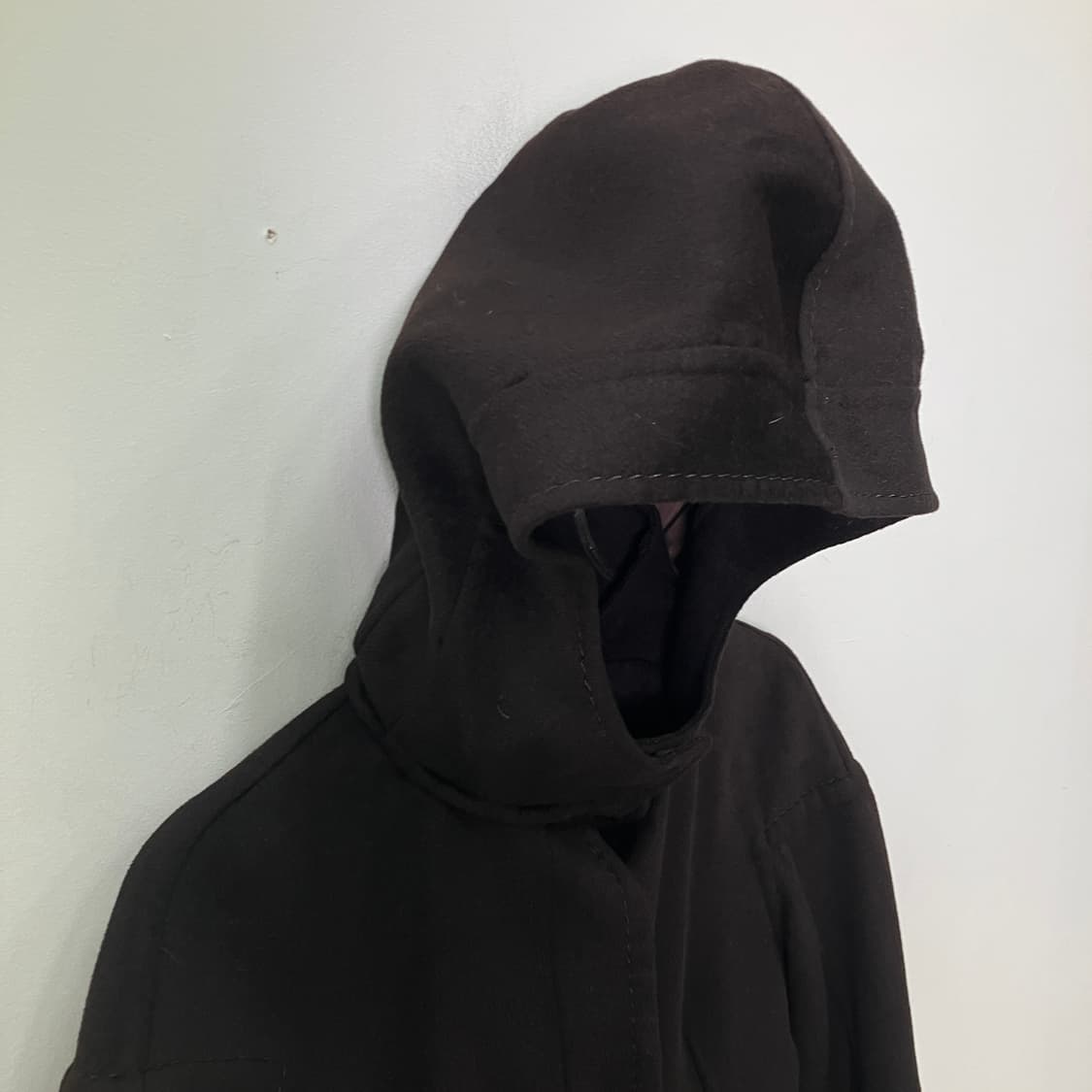 막스마라 스포츠막스 브라운 후드 하프 코트  상품이미지5