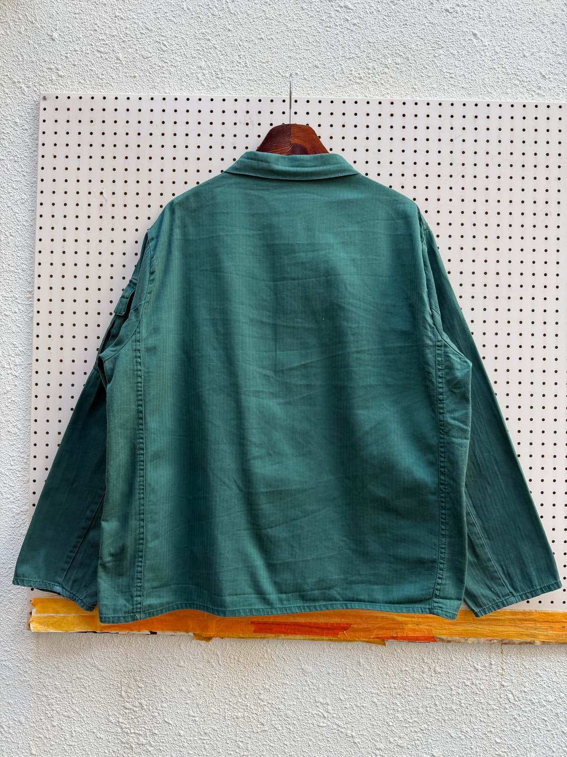 1980s FRENCH SAGE GREEN HBT 헤링본 프렌치워크자켓 상품이미지2