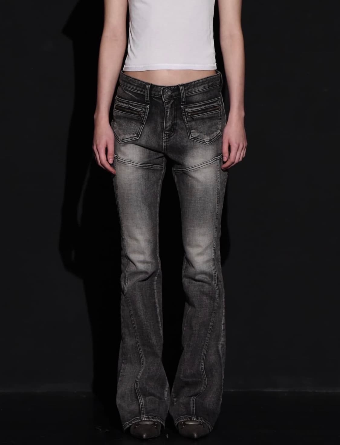 보헤미안서울 프론트 포켓 부츠컷 L 상품이미지1