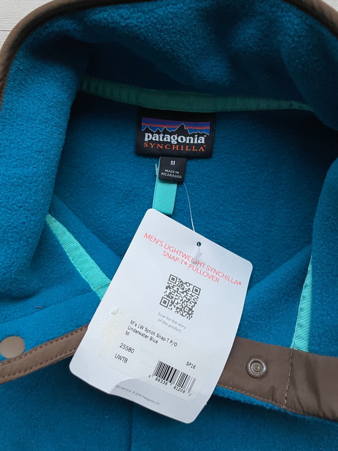 (데드스탁) 파타고니아 신칠라 트래비스 스캇 블루 플리스 상품이미지3