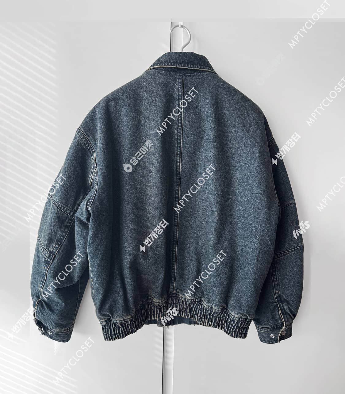 [L] 에잇세컨즈  오버핏 데님 푸퍼 점퍼 상품이미지2