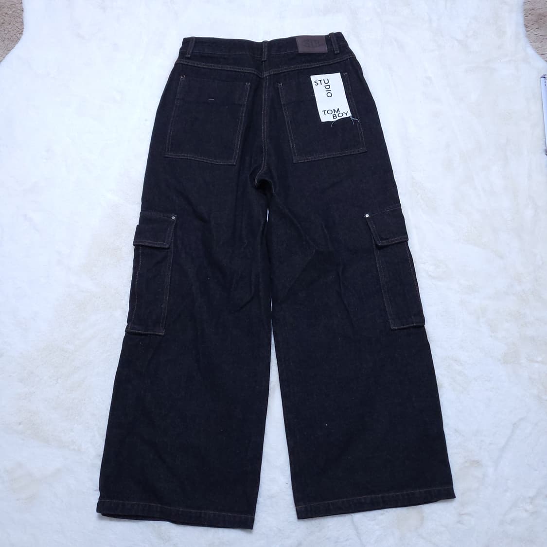 톰보이 새제품 여성 데님카고바지 S 0310 뽀샤샤 상품이미지2