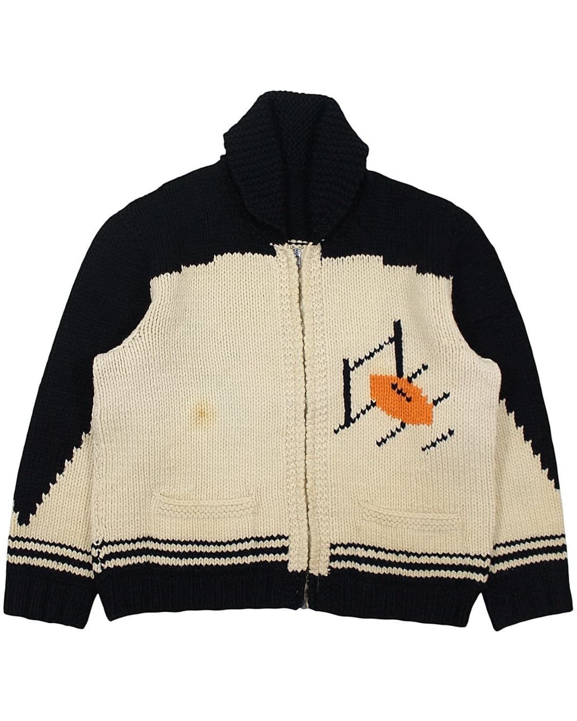 1960s 울 코위찬 집업 스웨터 럭비 빈티지 캐나다 상품이미지2