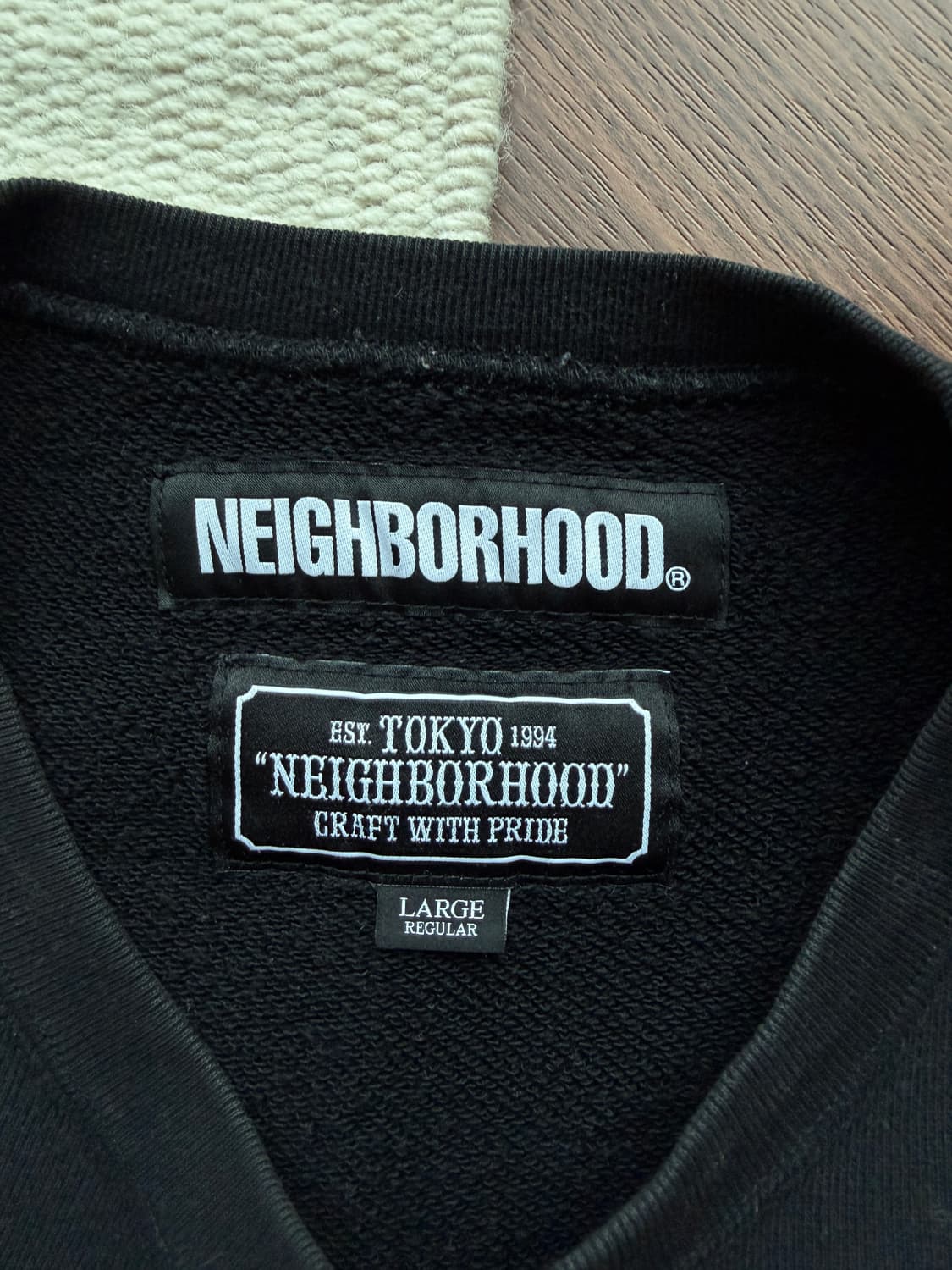 네이버후드 CLASSIC-S C-CREW LS 블랙 L 상품이미지4