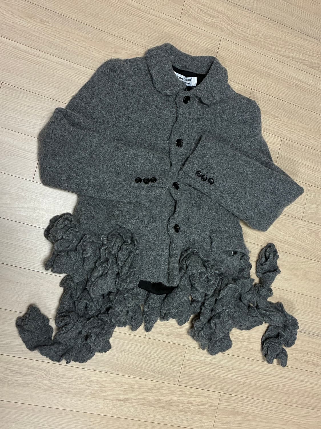 꼼데가르송 xs 링클 블레이저 자켓 여자  상품이미지3