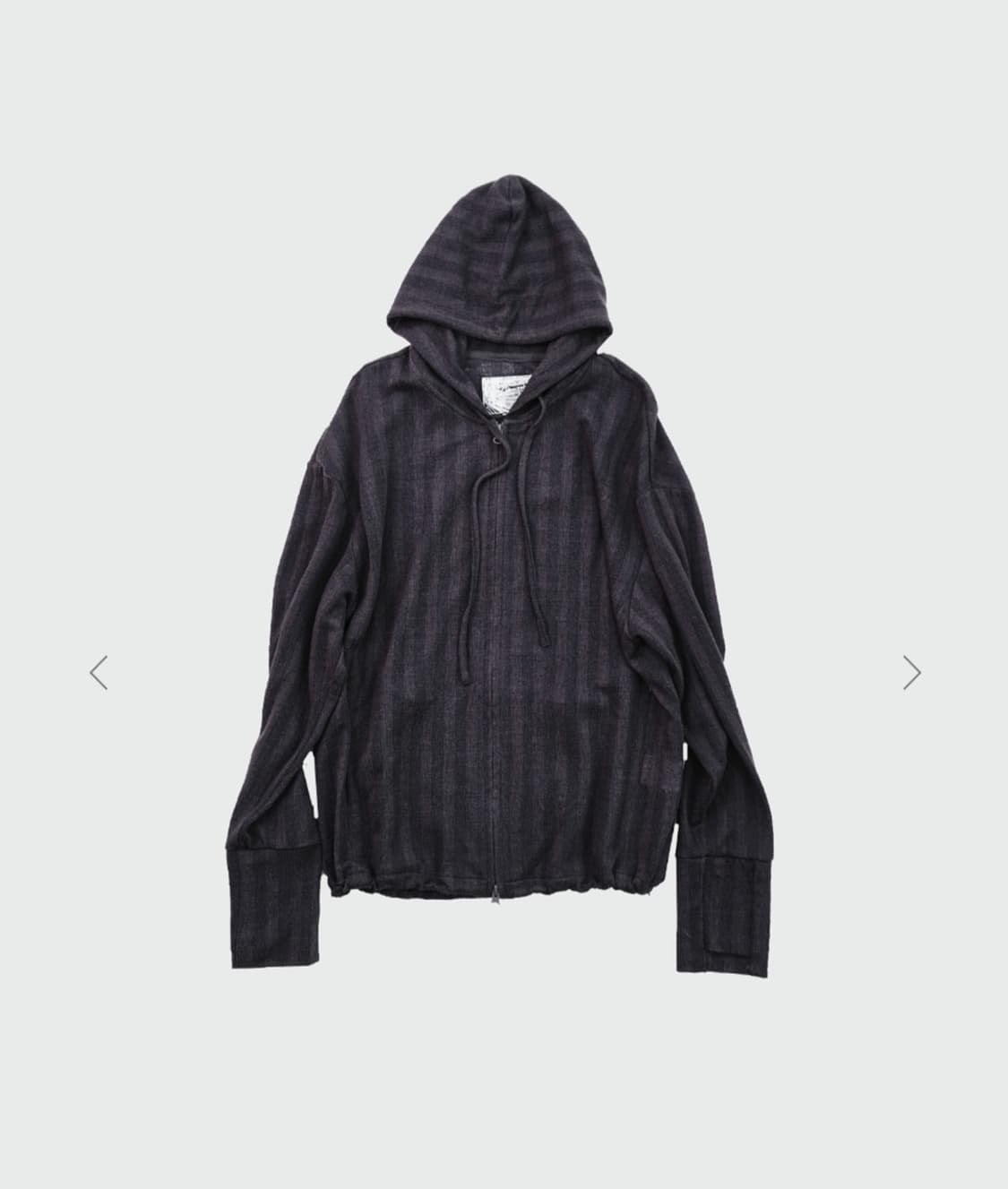 3) 999휴머니티 자카드 스트라이프 후디드 복서 후드집업 상품이미지1