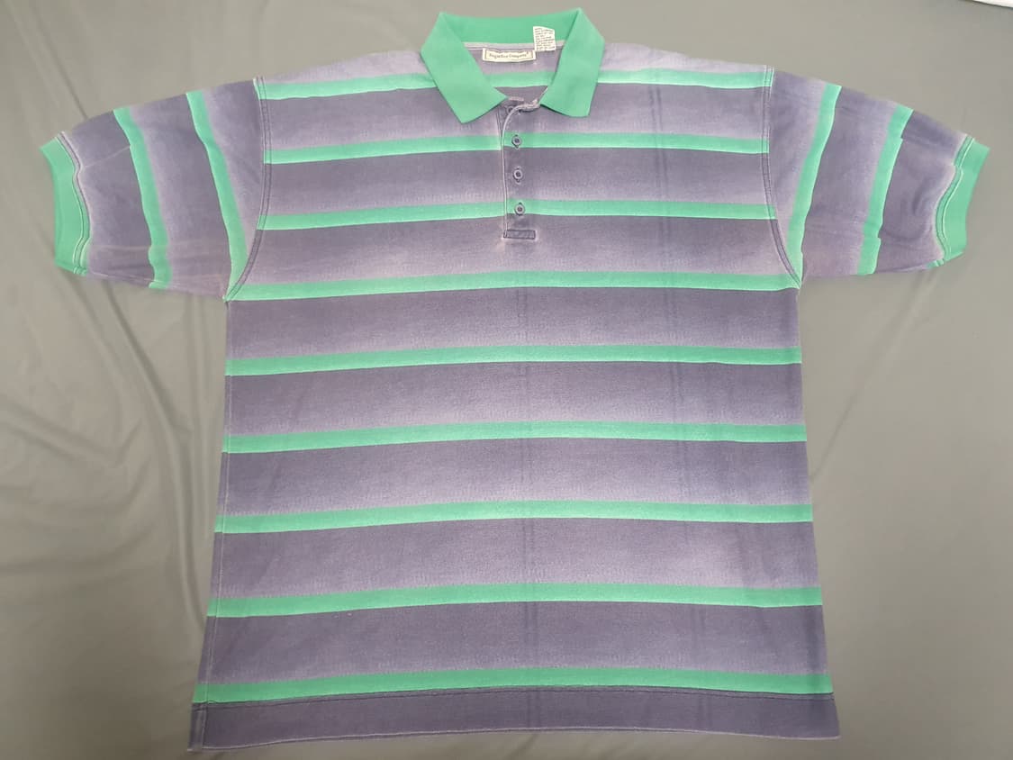 빈티지 스트라이프 폴로셔츠(XL) 상품이미지4