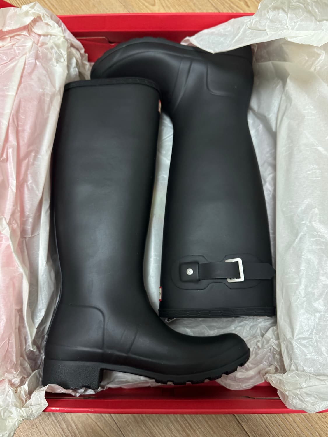 [240](새상품) 헌터 오리지널 투어 톨 레인부츠 블랙 상품이미지2