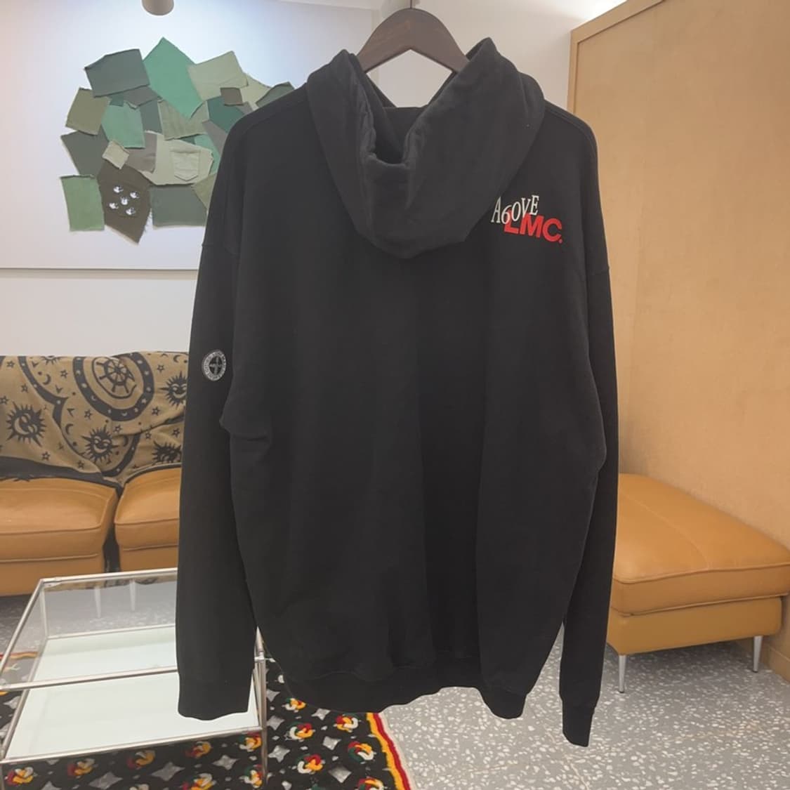 LMC X A60VE 빈티지 스트릿 힙합 오버핏 후드티 L C07820 상품이미지4