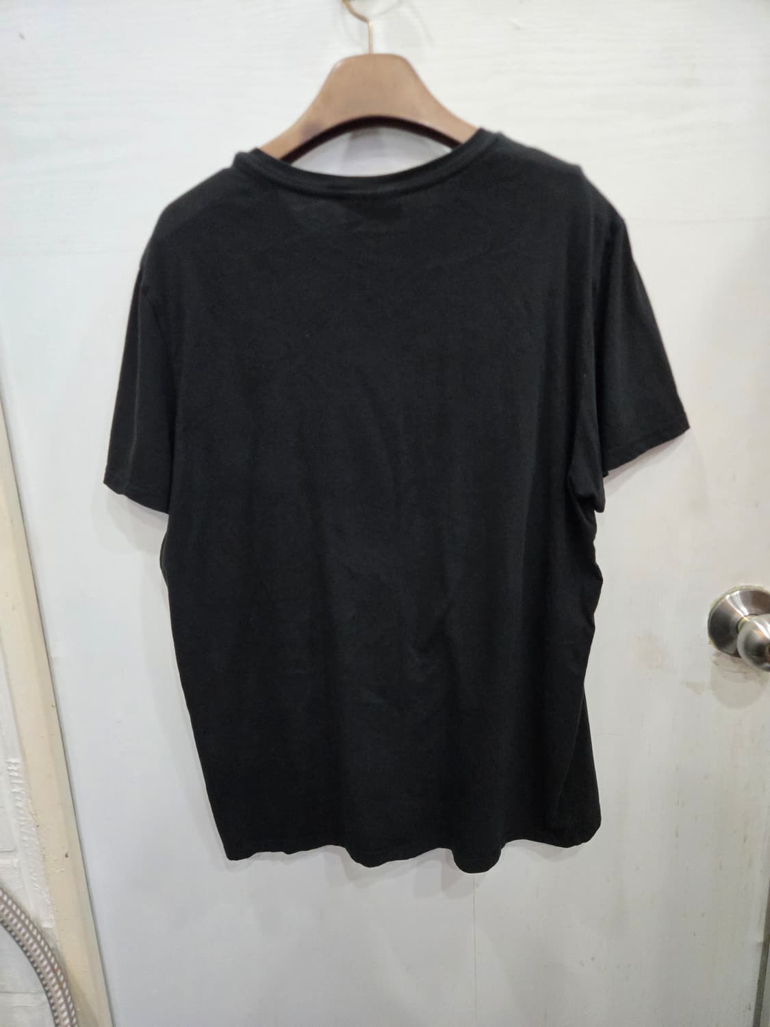 XL,105)) LACOSTE 라코스테 브이넥 반팔티셔츠! 블랙 색상! 상품이미지3