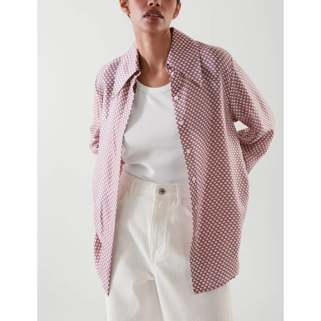 코스 COS 패턴 프린트 셔츠 블라우스 상품이미지1