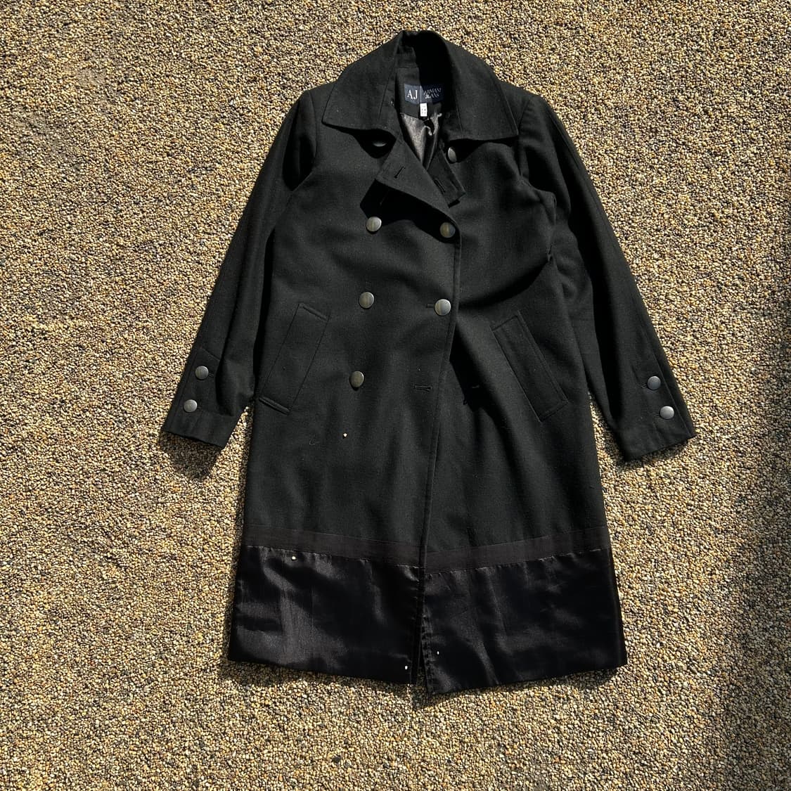 아르마니 진스(armani jeans) 블랙 코트 상품이미지1