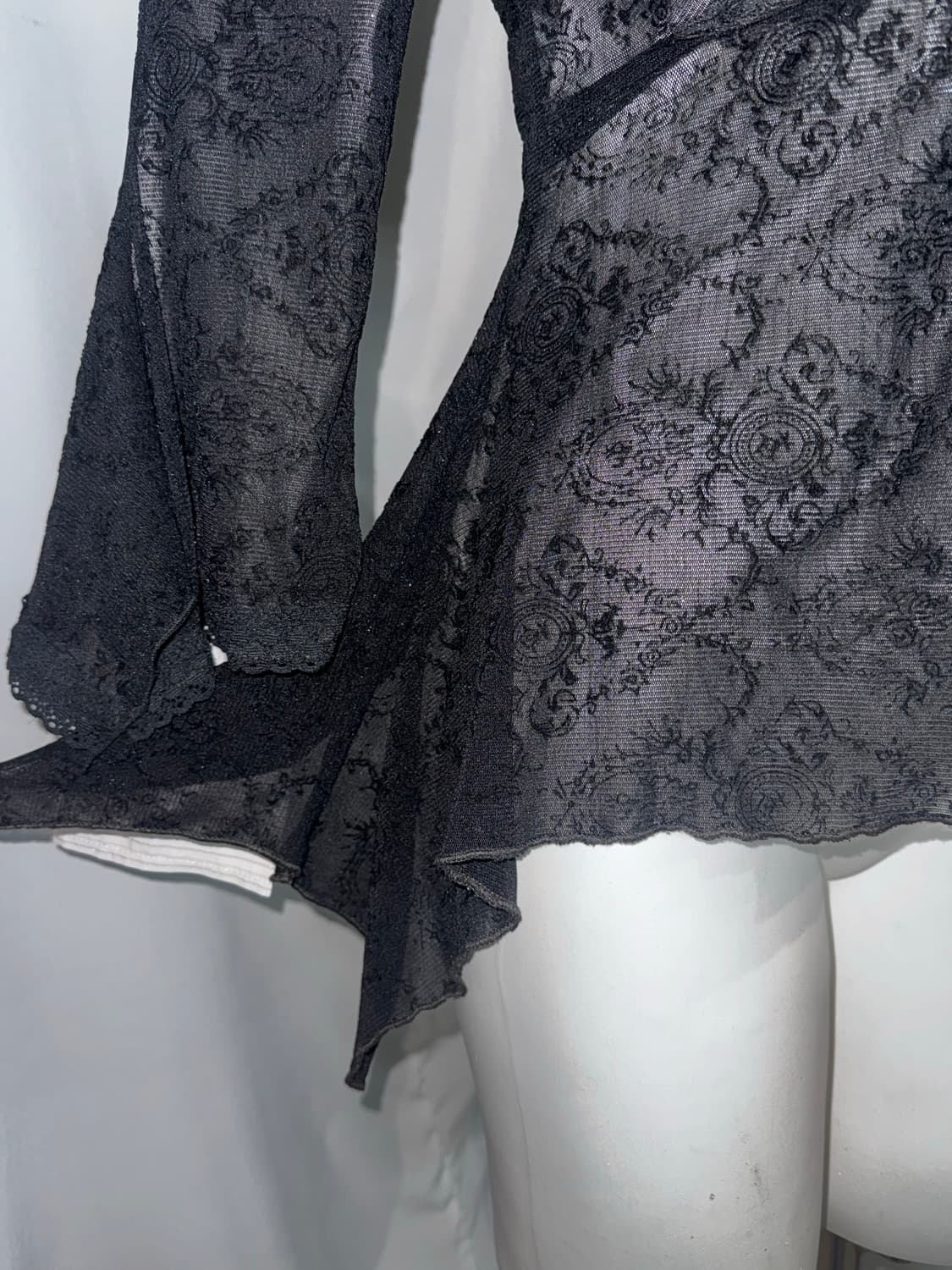 무채색 지브라 시부야갸루 딱붙 오픈숄더 코디세트 상품이미지7